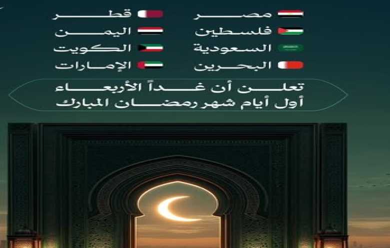 الأربعاء أول أيام رمضان في اليمن ودول الخليج.. والخميس في بقية الدول