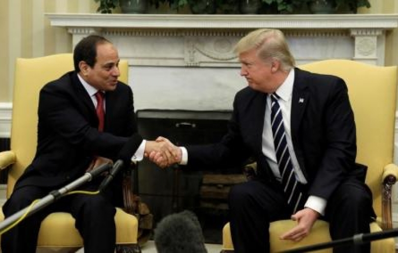 ترامب للسيسي: أمريكا ومصر ستحاربان المتشددين الإسلاميين معا