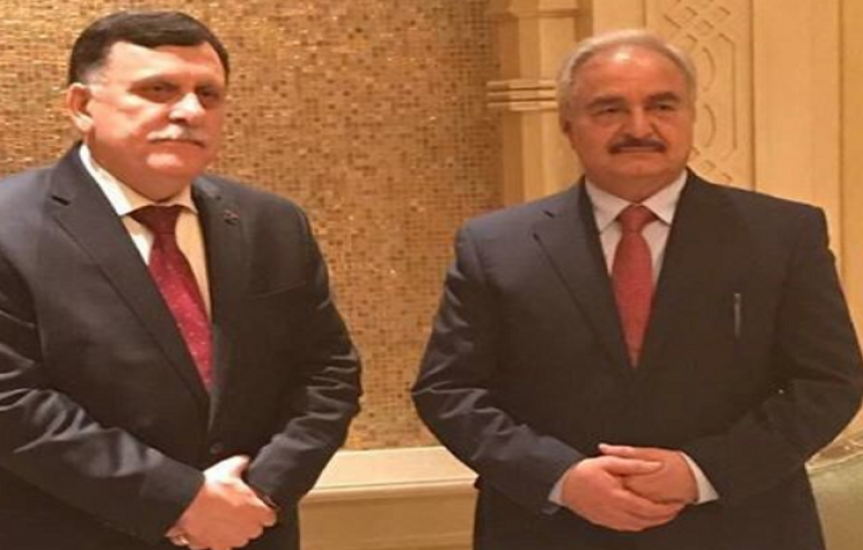 أبو ظبي تجمع السراج بحفتر