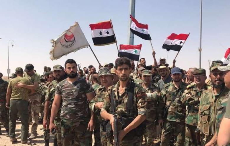 الجيش العربي السوري يطرد الدواعش من منطقة جبال الثردة في محيط مطار دير الزور