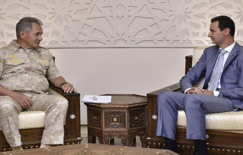وزير الدفاع الروسي يلتقي الأسد في دمشق بتكليف من بوتين