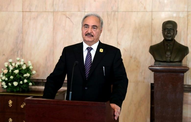 خليفة حفتر في باريس بعد روما