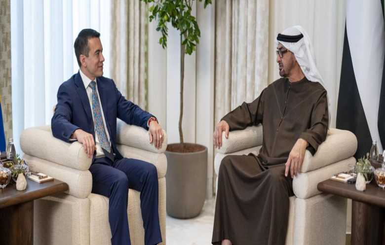 رئيسا الإمارات والإكوادور يبحثان تعزيز التعاون الاقتصادي