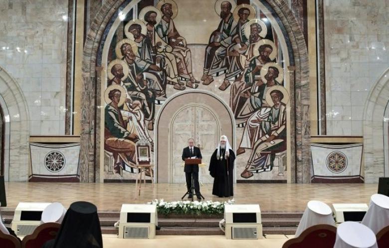 بوتين يؤكد الاهمية التي يوليها لعلاقته بالكنيسة الارثوذكسية