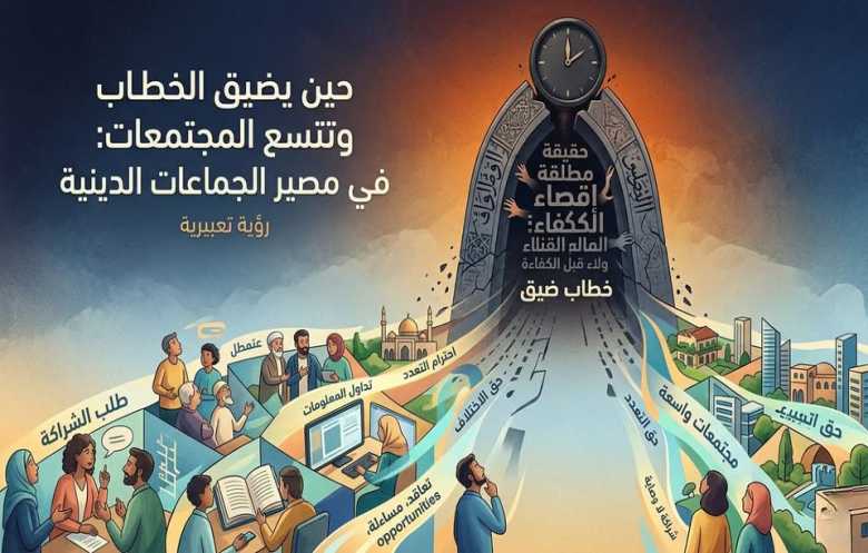 حين يضيق الخطاب وتتسع المجتمعات: في مصير الجماعات الدينية!!
