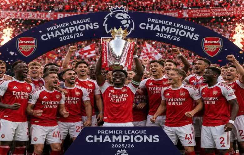 أرسنال بطلاً للدوري الإنكليزي للمرة الرابعة عشرة في تاريخه عقب تعادل السيتي