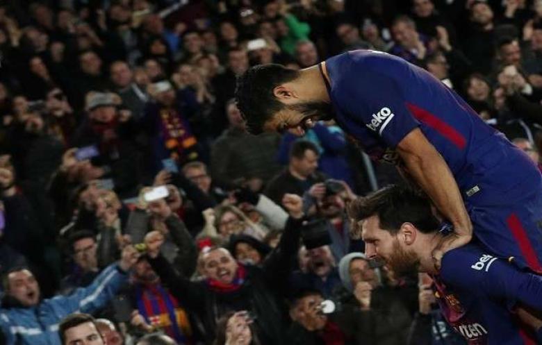 ميسي وبراعة سواريز يصنعان هدف الفوز لبرشلونة أمام الخفافيش