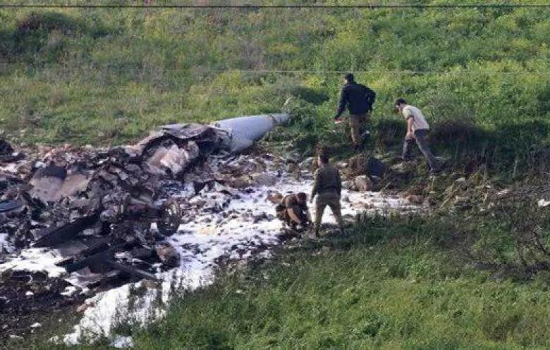 سوريا : الدفاع الجوي يسقط طائرة أف 16 اسرائيلية