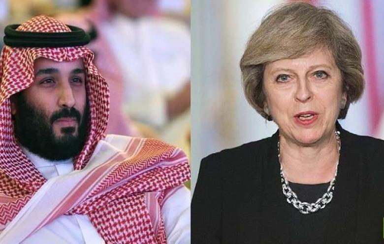 ماي تعتزم إطلاع بن سلمان على مخاوف بلادها تجاه اليمن
