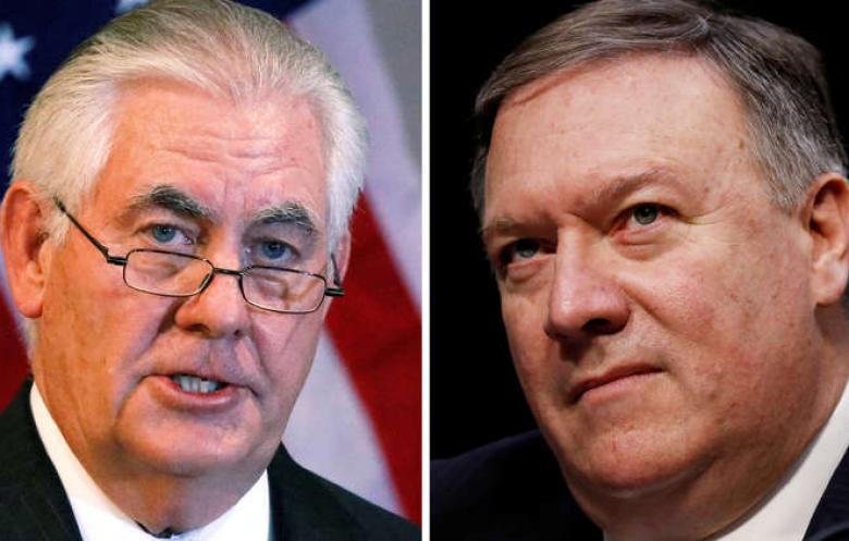 ترامب يقيل تيلرسون ويعين مدير CIA مايك بومبيو خلفا له