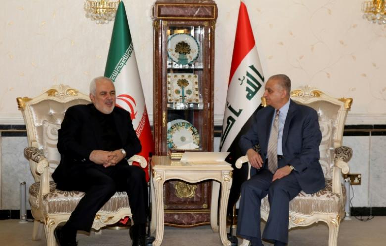 العراق يدعو خلال استقباله ظريف إلى تجنب الحرب