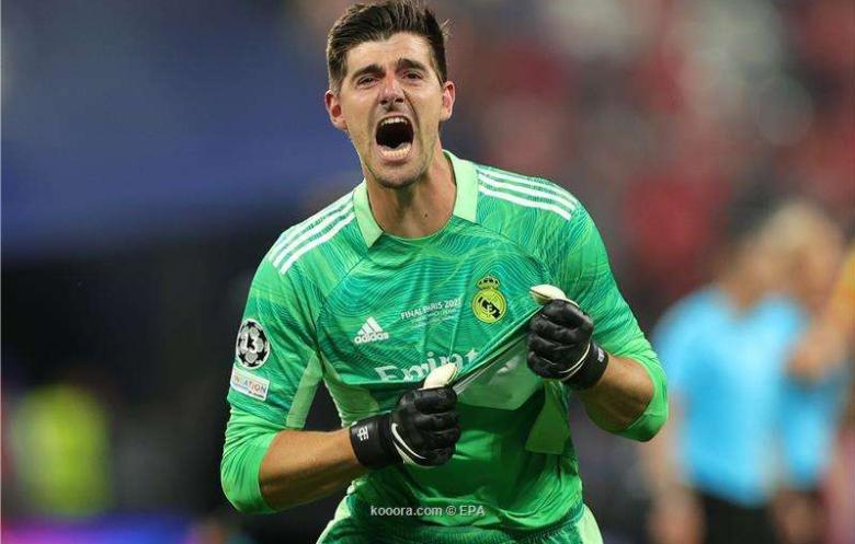 كورتوا يحفز جماهير ريال مدريد