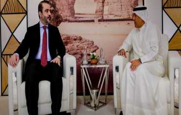 البديوي يبحث مع الشيباني العلاقات الخليجية السورية