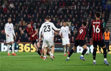 تعادل مثير بين مانشستر يونايتد وبورنموث في الدوري الإنجليزي