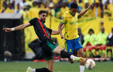 صن داونز يفوز بهدف على الجيش الملكي في ذهاب نهائي دوري أبطال أفريقيا