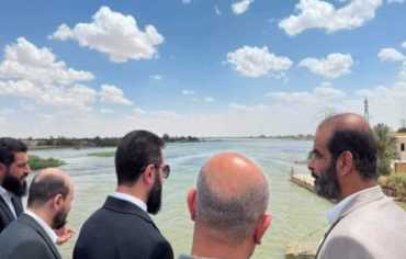 الشرع في دير الزور: استنفار حكومي لمواجهة فيضان الفرات